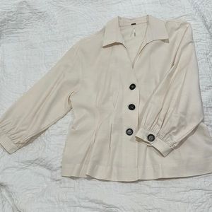 Free People Corseted Blouse